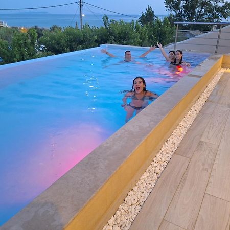 Villa Vasillis-Heated Swimming Pool With Infinity View Vitaládes Exteriér fotografie