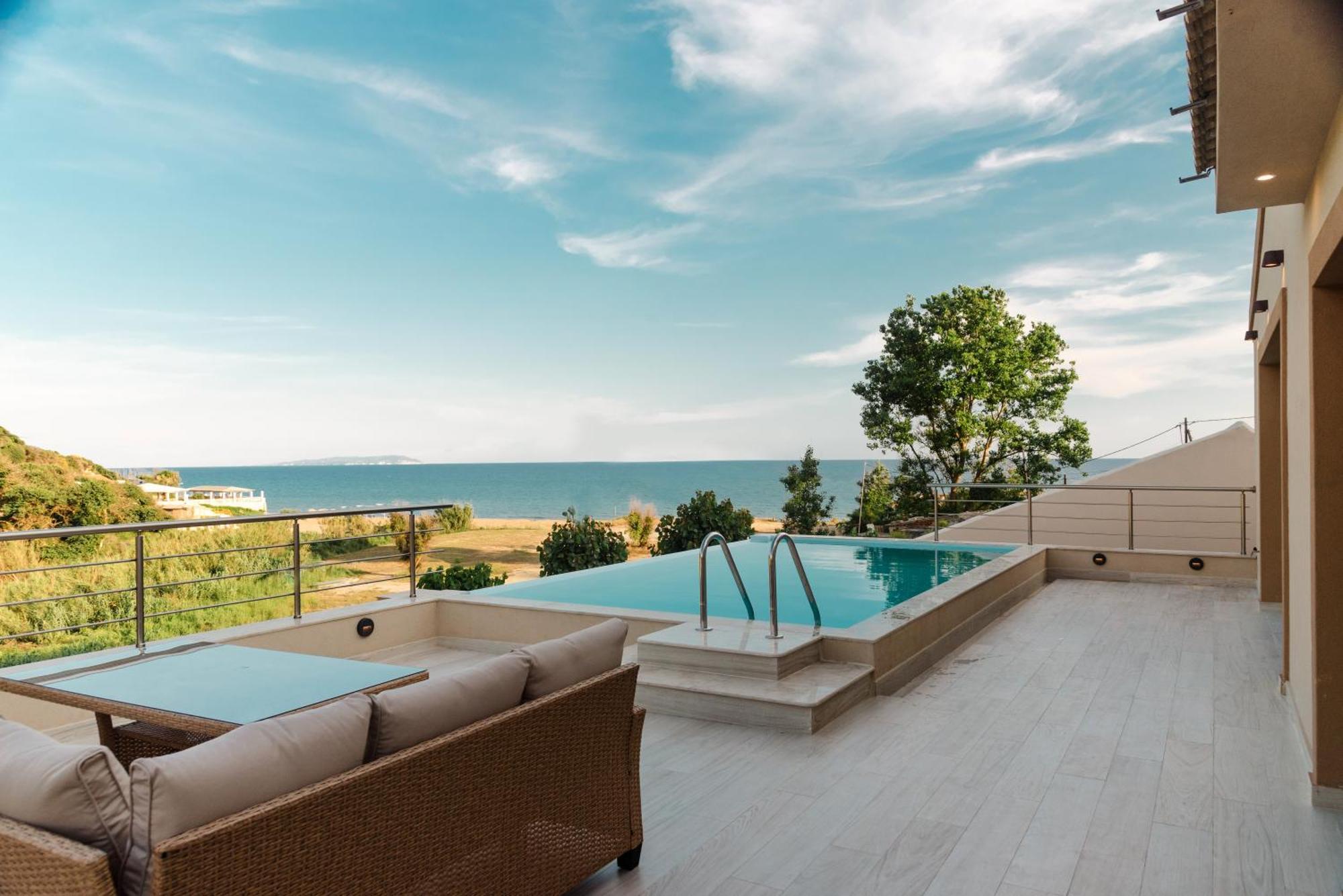 Villa Vasillis-Heated Swimming Pool With Infinity View Vitaládes Exteriér fotografie