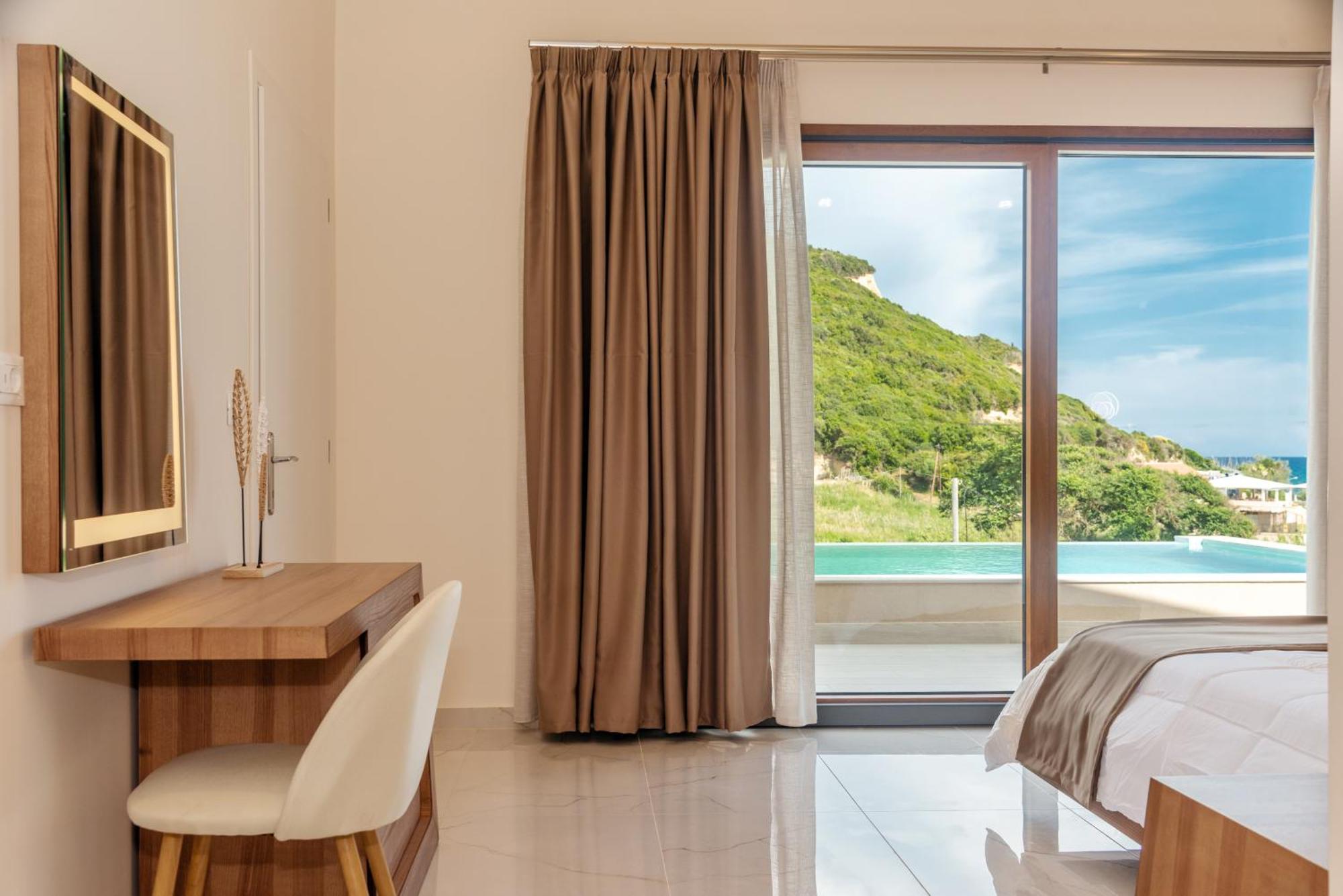Villa Vasillis-Heated Swimming Pool With Infinity View Vitaládes Exteriér fotografie