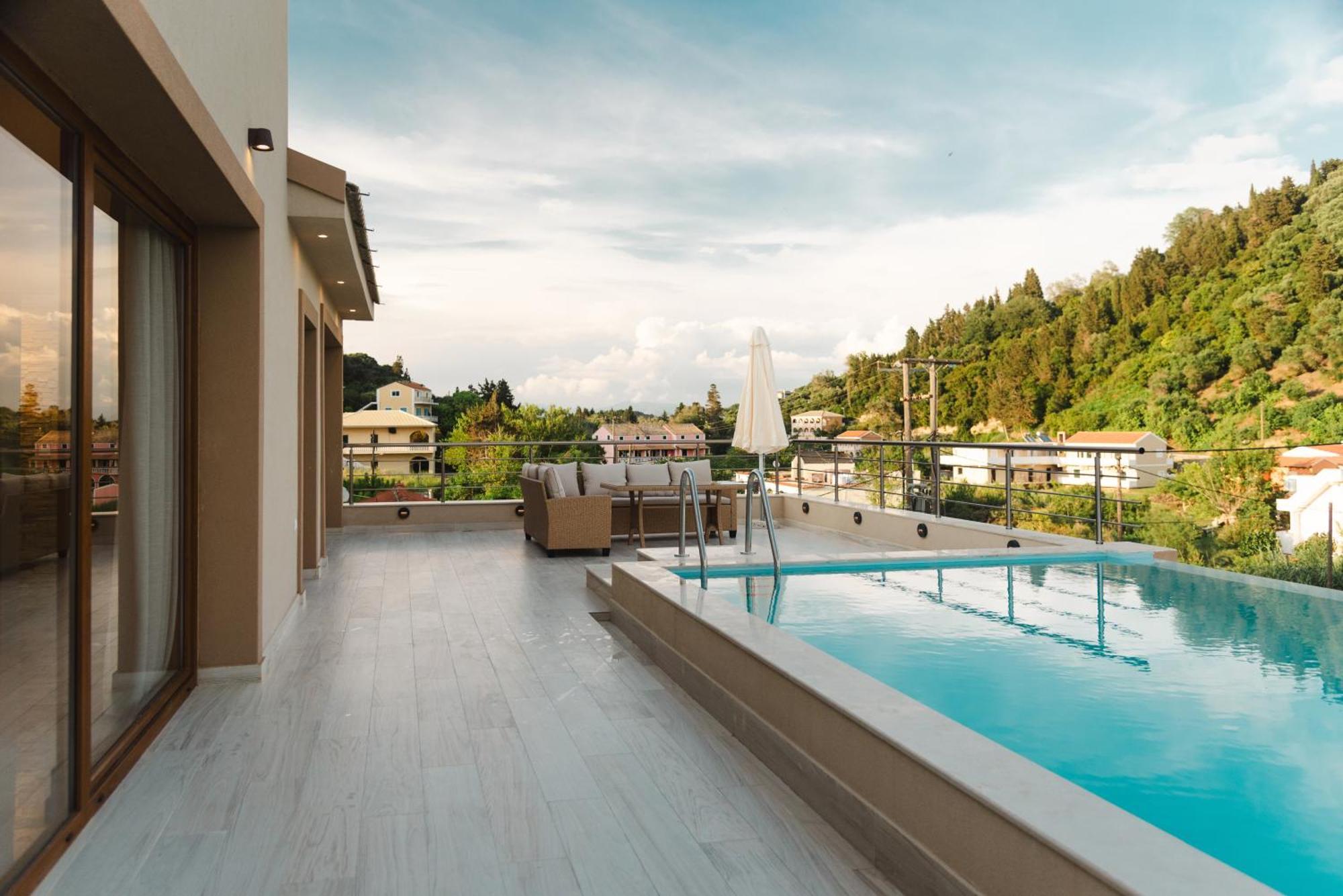 Villa Vasillis-Heated Swimming Pool With Infinity View Vitaládes Exteriér fotografie