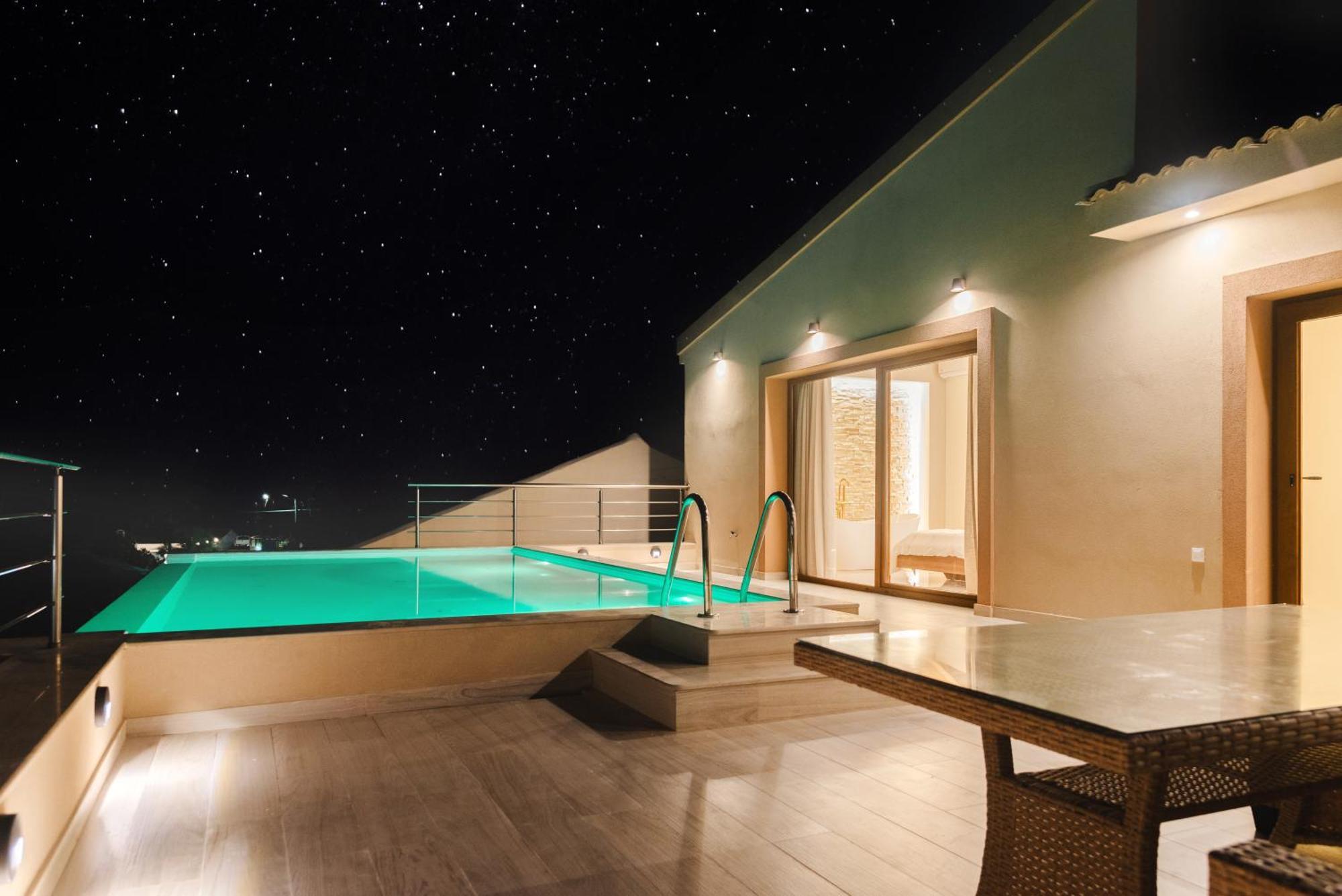 Villa Vasillis-Heated Swimming Pool With Infinity View Vitaládes Exteriér fotografie