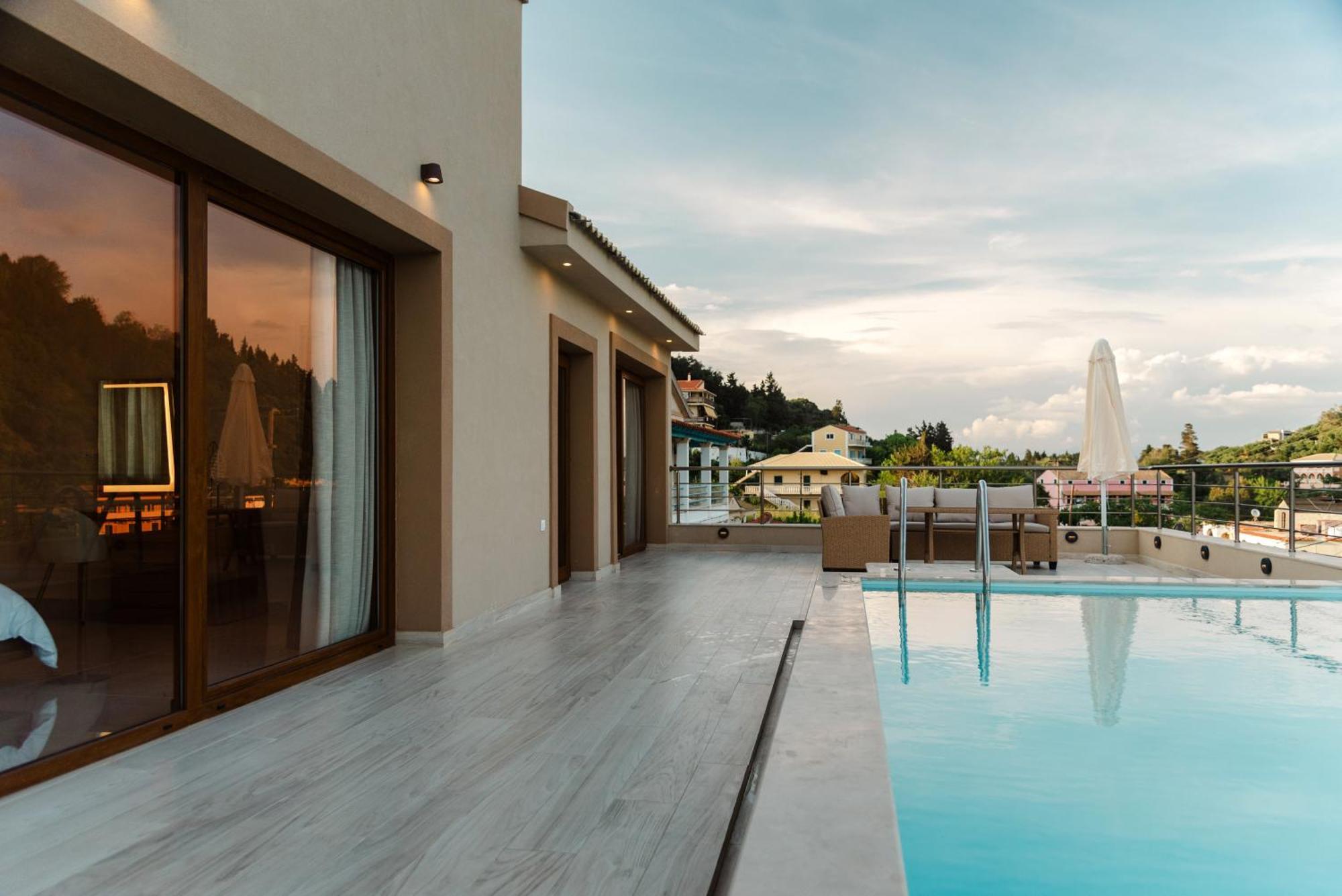 Villa Vasillis-Heated Swimming Pool With Infinity View Vitaládes Exteriér fotografie