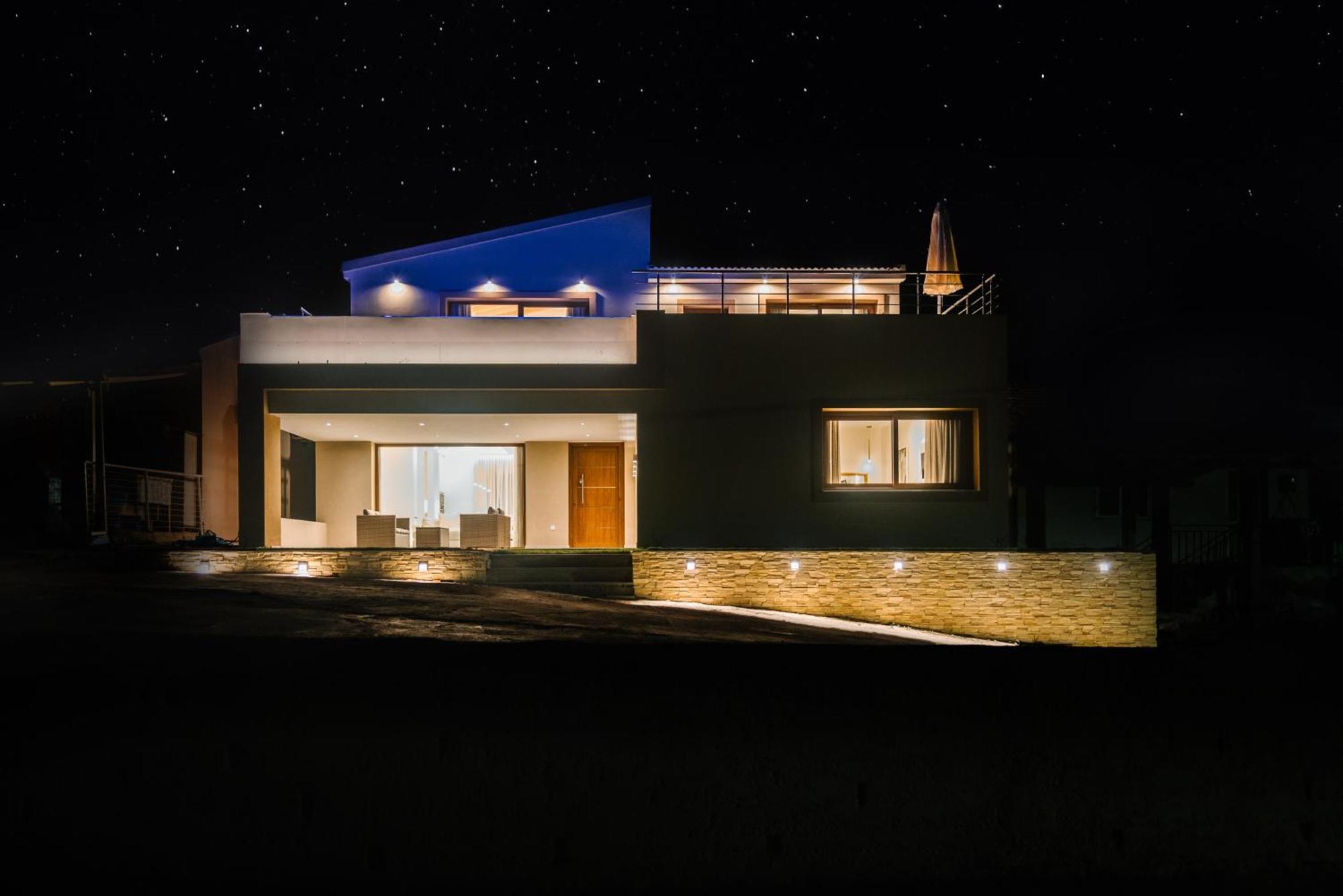 Villa Vasillis-Heated Swimming Pool With Infinity View Vitaládes Exteriér fotografie