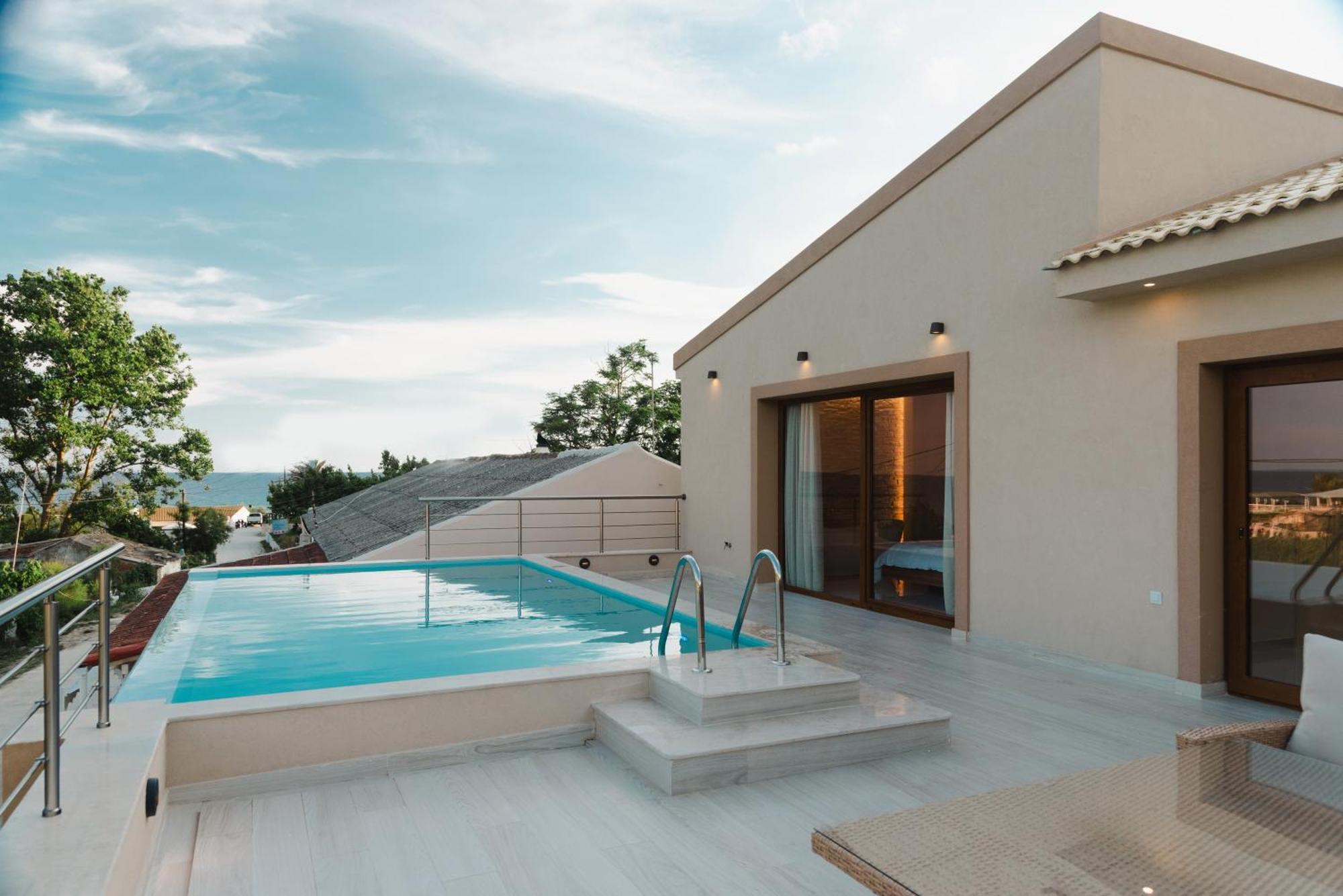 Villa Vasillis-Heated Swimming Pool With Infinity View Vitaládes Exteriér fotografie